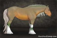 Horse Color:Watercolor Silver Brown Tobiano 