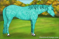 Horse Color:Watercolor Black Ice 