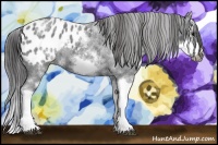 Horse Color:White Spotted Blue Roan Splash Frame Blanket 