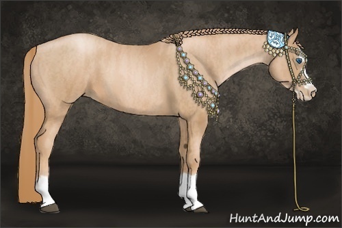 Horse Color: Chestnut Pearl Splash Frame  Brindle