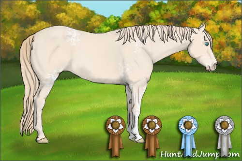 Horse Color: White Spotted Perlino 