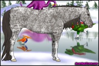 Horse Color:Smoky Black Ice Rabicano