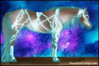 Horse Color:Gray Thunderstruck Chestnut Tobiano 