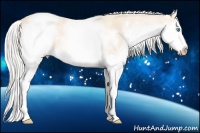 Horse Color:White Spotted Silver Perlino Splash 