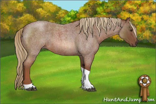 Horse Color: Liver Red Roan Tobiano 