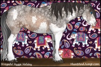 Horse Color:Brown Roan Splash 