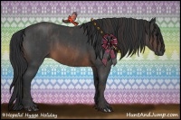 Horse Color:Brown Roan Rabicano  Brindle