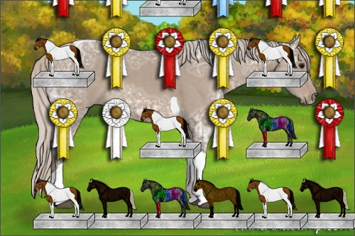 Horse Color: Silver Grullo Ice Tobiano 