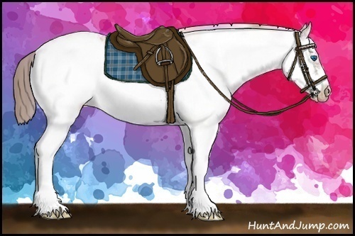 Horse Color: Nacre White Spotted Classic Champagne Roan Splash Frame Blanket 