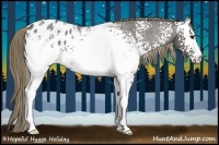 Horse Color:White Spotted Smoky Blue Roan Blanket 