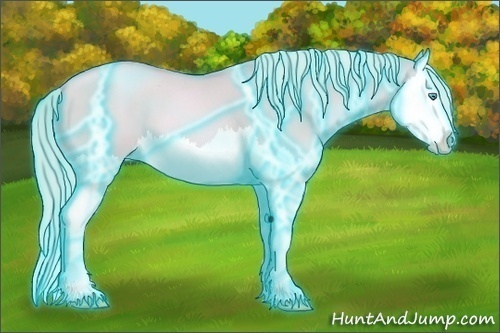 Horse Color: Thunderstruck Watercolor Palomino Pearl Dun Splash 