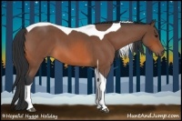 Horse Color:Bay Roan Tobiano