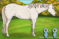 Horse Color:Smoky Creme Roan Dun 