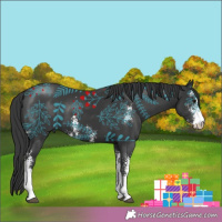 Horse Color:Black Sabino 