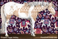 Horse Color:Gray Silver Perlino Tobiano Frame Blanket Rabicano 