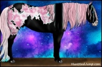 Horse Color:Watercolor White Spotted Palomino Ice Splash