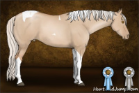 Horse Color:Silver Grullo Pearl Tobiano