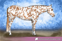 Horse Color:Chestnut Tobiano Varnish 