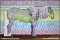 Horse Color:Watercolor Silver Brown Sabino 