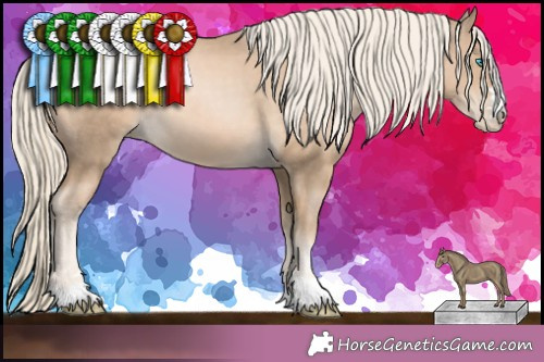 Horse Color: Chocolate Palomino Pearl 