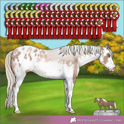 Horse Color: White Spotted Liver Chestnut Pearl Mushroom Blanket 