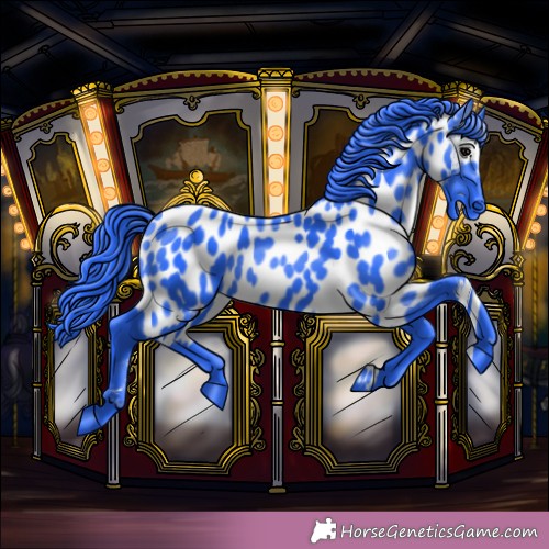 Horse Color: Gray Watercolor Black Near Leopard 