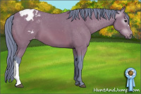 Horse Color:Gray Watercolor Bay Blanket 