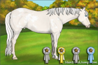 Horse Color:White Spotted Silver Smoky Creme Dun 