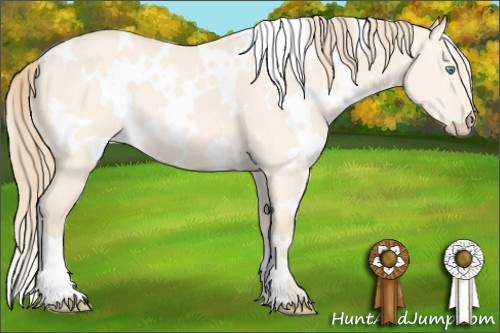 Horse Color: White Spotted Perlino Dun 