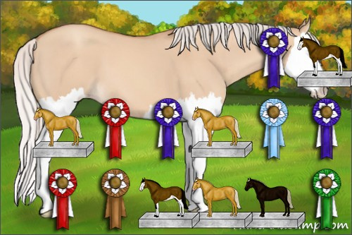 Horse Color: Silver Amber Champagne Dun Splash 