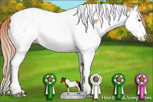 Horse Color: Gold Champagne Splash Tobiano 