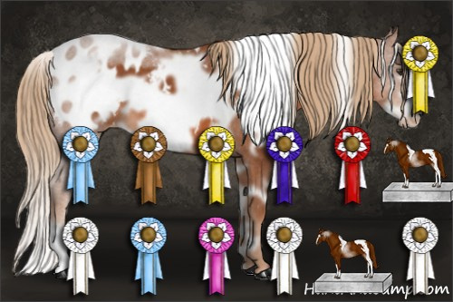 Horse Color: White Spotted Liver Chestnut Frame Blanket 