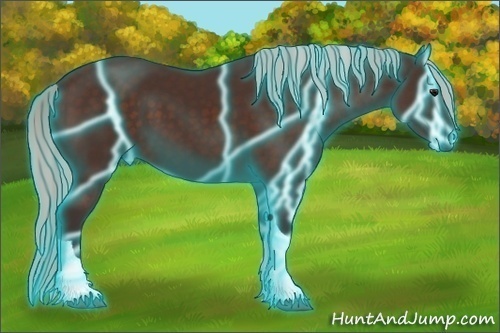Horse Color: Thunderstruck Silver Brown Sabino Tobiano 