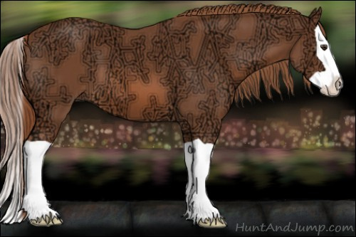 Horse Color: Chestnut Ice Splash 
