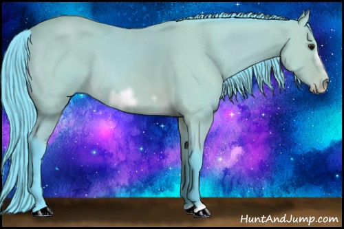 Horse Color: Watercolor Buckskin Frame 