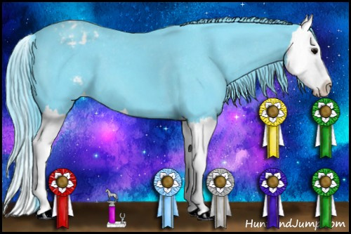 Horse Color: Watercolor Brown Splash Varnish 
