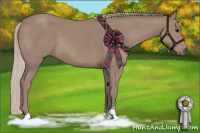 Horse Color:Silver Black Sabino 