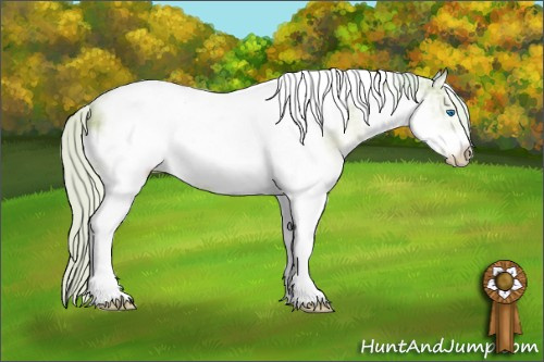 Horse Color: Watercolor Silver Brown Ice Pearl Splash Tobiano Frame 