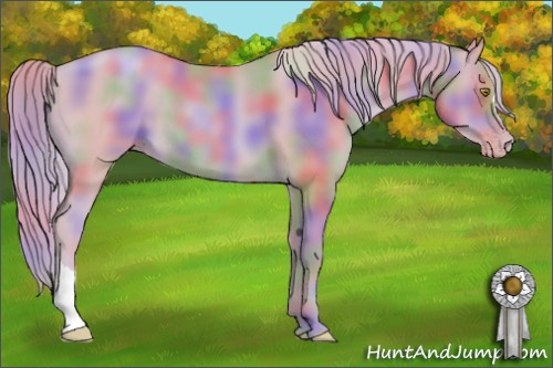Horse Color: Nacre Watercolor Gold Champagne 