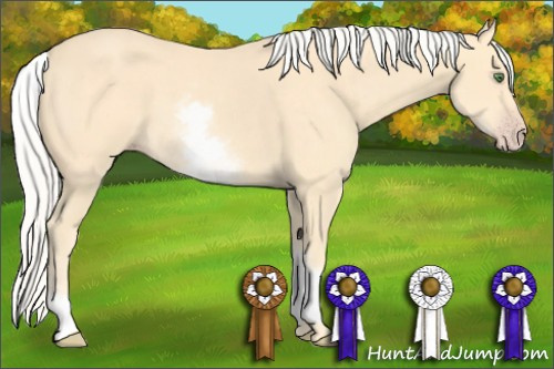 Horse Color: White Spotted Silver Sable Cream Champagne 