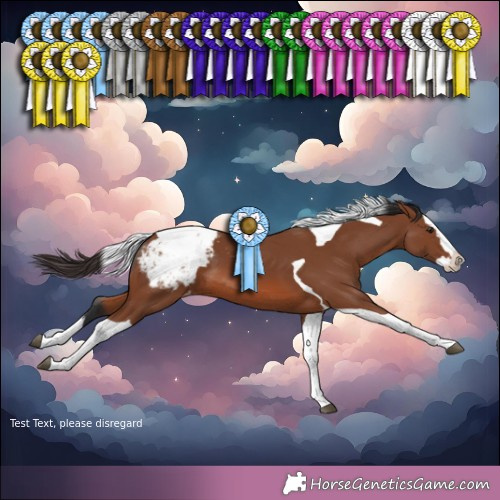 Horse Color: Bay Splash Tobiano Varnish 