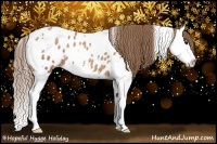 Horse Color:White Spotted Black Pearl Splash Appaloosa 