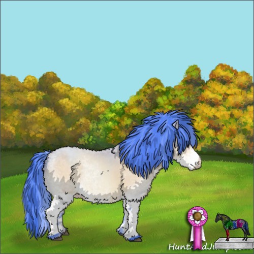 Horse Color:Watercolor White Spotted Bay Chinchilla Pearl 