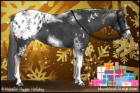 Horse Color:White Spotted Black Splash Tobiano Frame Appaloosa