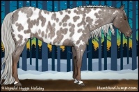 Horse Color:Liver Red Roan Mushroom Near Leopard 