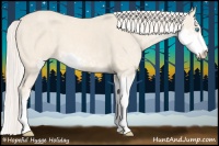 Horse Color:Cremello Sabino  Brindle