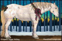 Horse Color:Plaid  Smoky Black Pearl Appaloosa Rabicano 