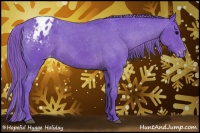 Horse Color:Watercolor Black Appaloosa Rabicano 