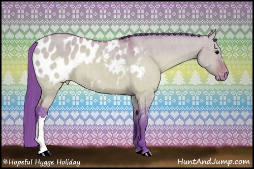 Horse Color: Watercolor Brown Dun Blanket  Brindle