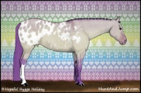 Horse Color:Watercolor Brown Dun Appaloosa  Brindle